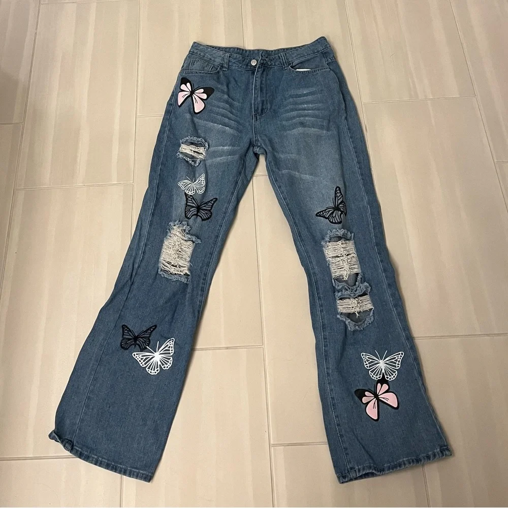 Butterfly Flare Jeans - Picture 1 of 7